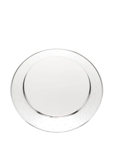 Alessi Side-handle Oval Tray In Silber