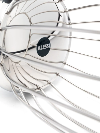 Shop Alessi Logo-plaque Fruit-basket In Silber