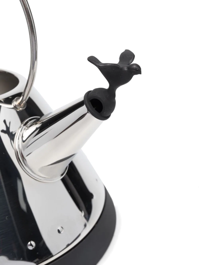 Alessi Logo Top-handle Kettle In Silber