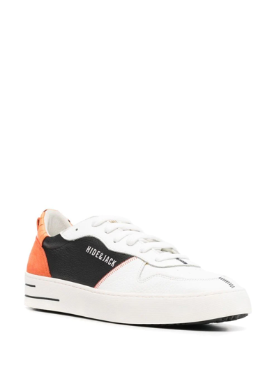 Shop Hide & Jack Pharo Color-block Low-top Sneakers In Weiss