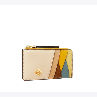 Tory Burch Robinson Top Zip Card Case