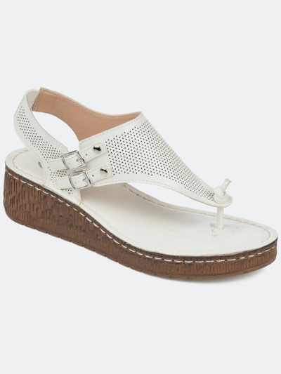 Shop Journee Collection Women's Mckell Sandal In White