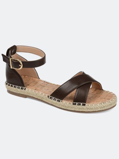 Shop Journee Collection Women's Wide Width Lyddia Sandal In Brown