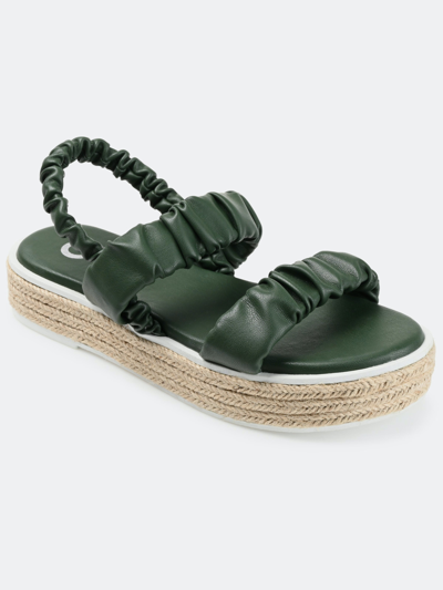 Shop Journee Collection Women's Tru Comfort Foam Knowles Sandal In Green