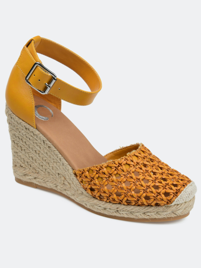 Shop Journee Collection Women's Sierra Espadrille Sandal In Yellow