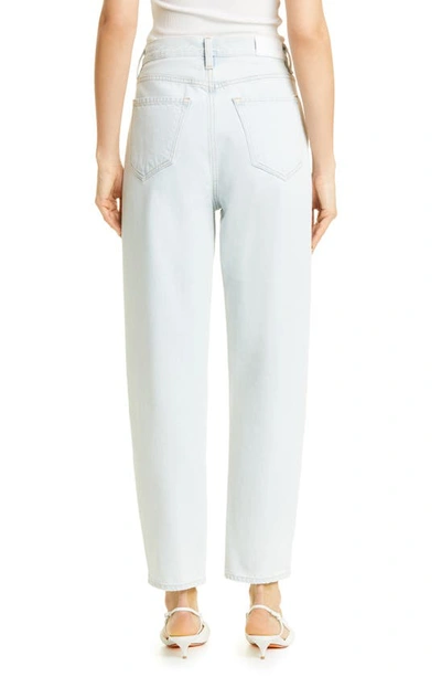 Shop Goldsign The Peg High Waist Tapered Straight Leg Jeans In Myres