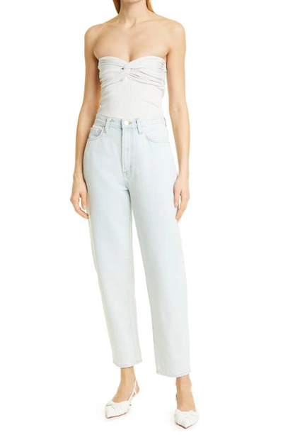 Shop Goldsign The Peg High Waist Tapered Straight Leg Jeans In Myres