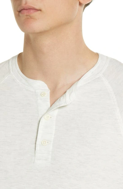 Shop Faherty Cloud Henley In Ivory Heather