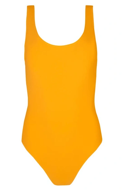 Shop Sweaty Betty Tidal One-piece Swimsuit In Haze Yellow