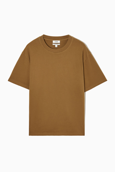 Shop Cos The Super Slouch T-shirt In Beige