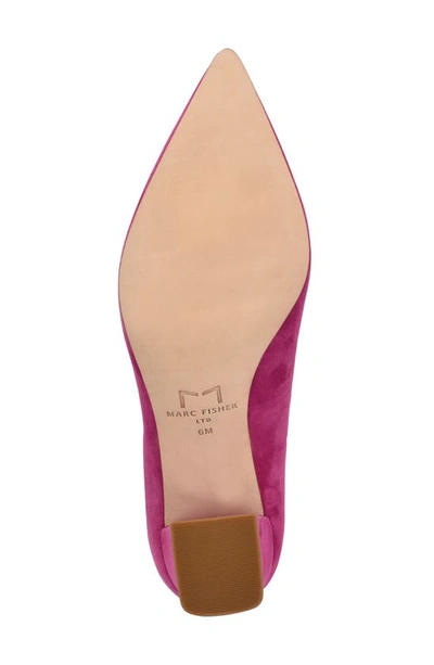 Shop Marc Fisher Ltd Zala Block Heel Pump In Medium Pink