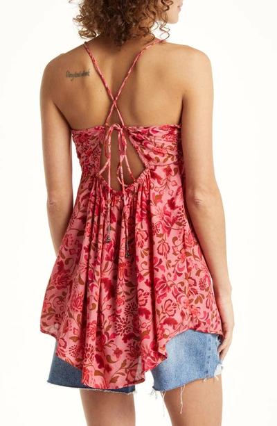 Shop Free People Pixie Cross Back Tunic Top In Light Combo