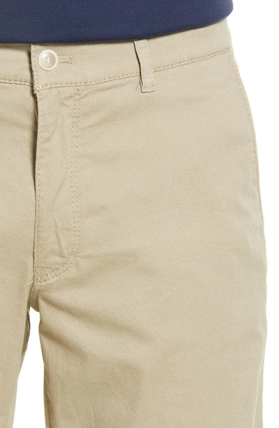 Shop Brax Bari Cotton Blend Bermuda Shorts In Beige