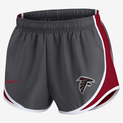 Shop Nike Women's Dri-fit Logo Tempo (nfl Atlanta Falcons) Shorts In Grey