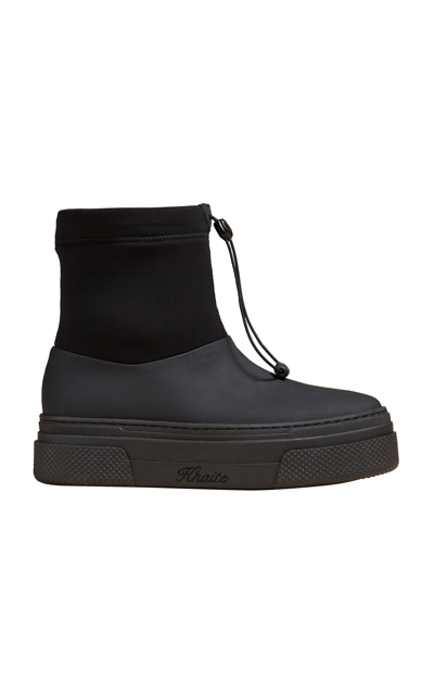 Shop Khaite Women's Lenox Suede Boots In Black