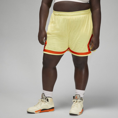 Shop Jordan Women's  (her)itage Diamond Shorts (plus Size) In Yellow