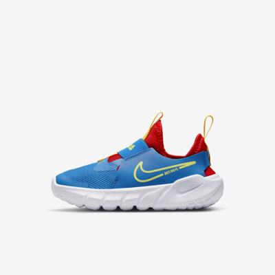 Shop Nike Flex Runner 2 Little Kids' Shoes In Photo Blue,university Red,university Gold,atomic Green