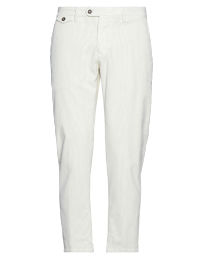 Shop 0/zero Construction Man Pants Ivory Size 35 Cotton, Elastane In White