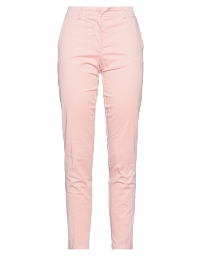 Shop 19.70 Nineteen Seventy Woman Pants Pink Size 6 Cotton, Elastane