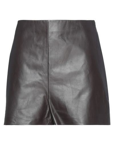 Shop Valentino Shorts & Bermuda Shorts In Dark Brown