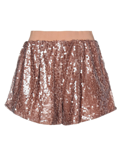 Shop Mariuccia Woman Shorts & Bermuda Shorts Brown Size Xs Polyester