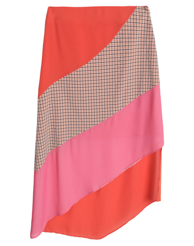 Shop Rejina Pyo Woman Midi Skirt Orange Size 6 Polyester