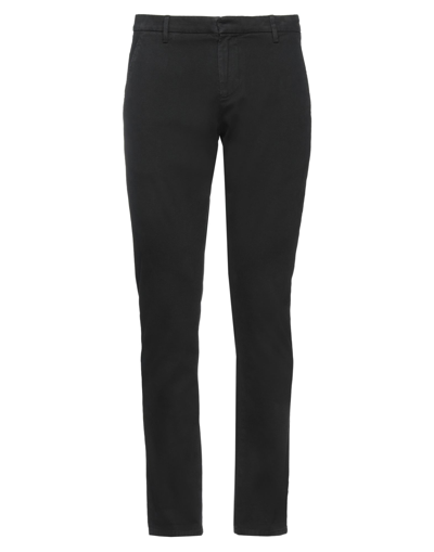 Shop Dondup Man Pants Black Size 34 Cotton, Elastane