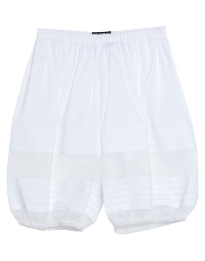 Shop Dolce & Gabbana Woman Shorts & Bermuda Shorts White Size 4 Cotton, Polyester, Polyamide, Viscose