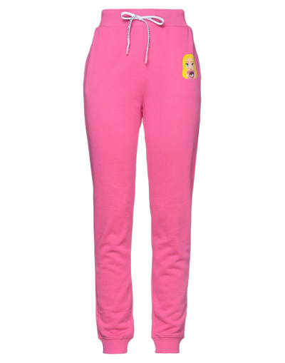 Shop Chiara Ferragni Woman Pants Fuchsia Size Xs Cotton, Elastane In Pink