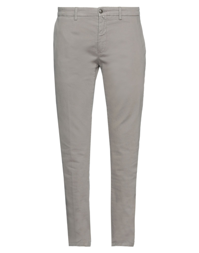 Shop Siviglia Man Pants Dove Grey Size 40 Cotton, Elastane