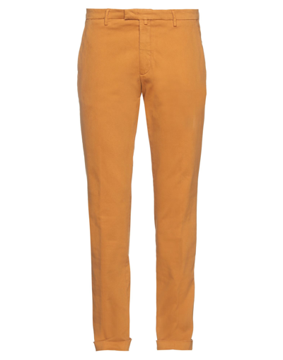 Shop Briglia 1949 Man Pants Ocher Size 38 Cotton, Elastane In Yellow
