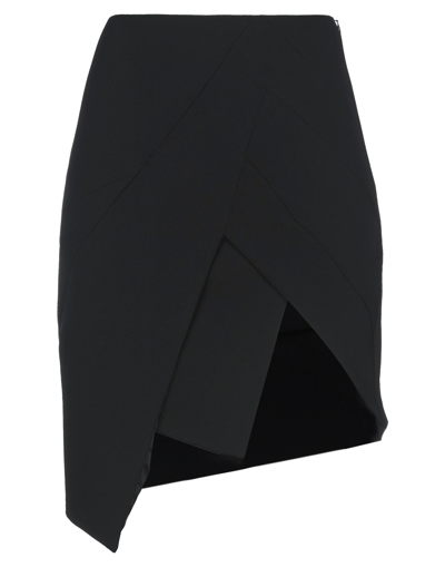 Shop Les Hommes - Femme Woman Mini Skirt Black Size 6 Polyester, Viscose, Cotton, Elastane