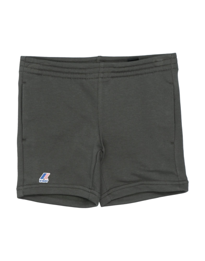 Shop K-way Toddler Boy Shorts & Bermuda Shorts Dark Green Size 3 Cotton, Polyester
