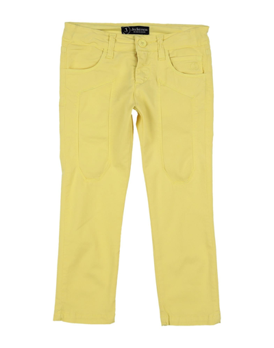 Shop Jeckerson Toddler Boy Pants Yellow Size 7 Cotton, Elastane