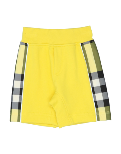 Shop Burberry Shorts & Bermuda Shorts In Yellow