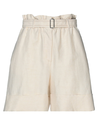 Shop Beatrice B Beatrice .b Woman Shorts & Bermuda Shorts Beige Size 6 Linen, Cotton
