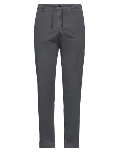 Shop Myths Man Pants Lead Size 38 Cotton, Lyocell, Elastane In Grey
