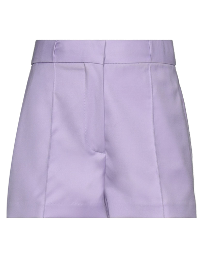 Shop Gauge81 Woman Shorts & Bermuda Shorts Light Purple Size Xs Virgin Wool