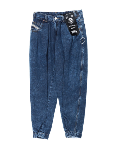 Shop Diesel Toddler Girl Jeans Blue Size 6 Cotton, Swarovski Crystal