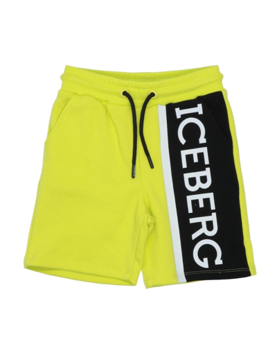 Shop Iceberg Shorts & Bermuda Shorts In Acid Green