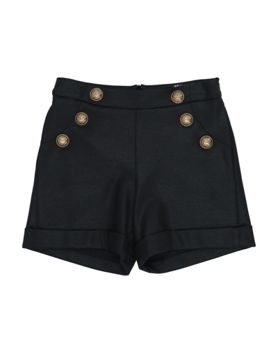 Shop Balmain Toddler Girl Shorts & Bermuda Shorts Black Size 6 Viscose, Polyamide, Elastane
