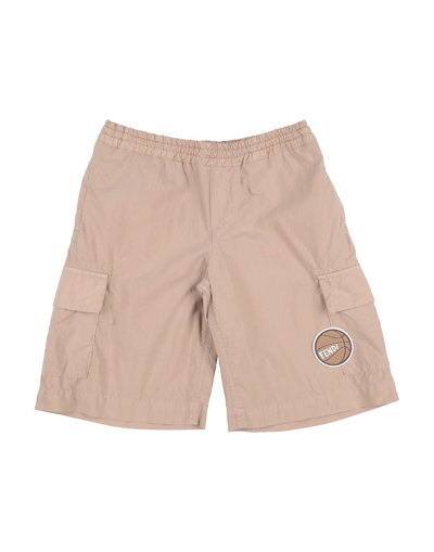 Shop Fendi Shorts & Bermuda Shorts In Beige