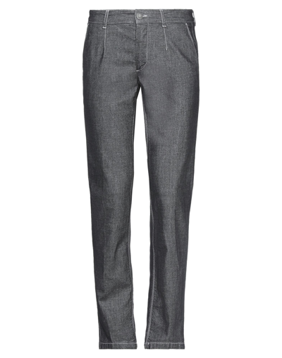 Shop Alessandro Dell'acqua Man Pants Lead Size 34 Cotton, Polyester, Viscose, Elastane In Grey