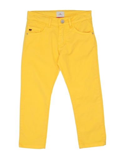 Shop Peuterey Toddler Boy Pants Yellow Size 7 Cotton, Elastane