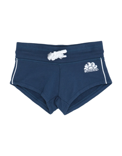 Sundek Toddler Girl Shorts & Bermuda Shorts Midnight Blue Size 6 Cotton In Blue