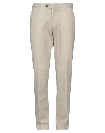 Shop Angelo Nardelli Man Pants Beige Size 40 Cotton, Elastane
