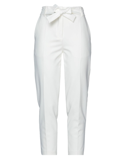 Shop Alessandro Dell'acqua Woman Pants White Size 6 Polyester, Elastane