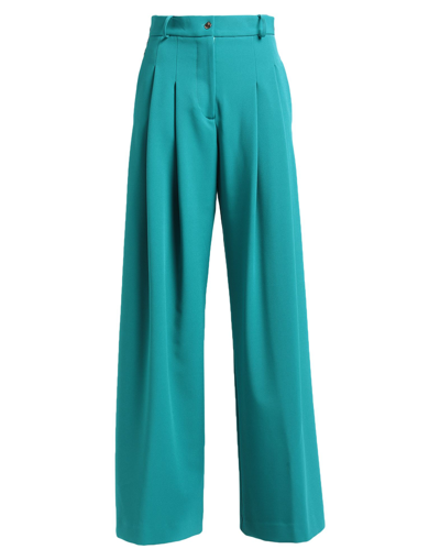 Shop Alessandro Dell'acqua Woman Pants Green Size 6 Polyester, Elastane