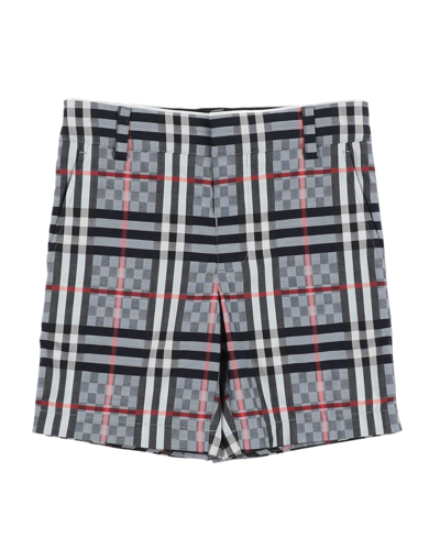 Shop Burberry Toddler Boy Shorts & Bermuda Shorts Slate Blue Size 4 Cotton, Elastane