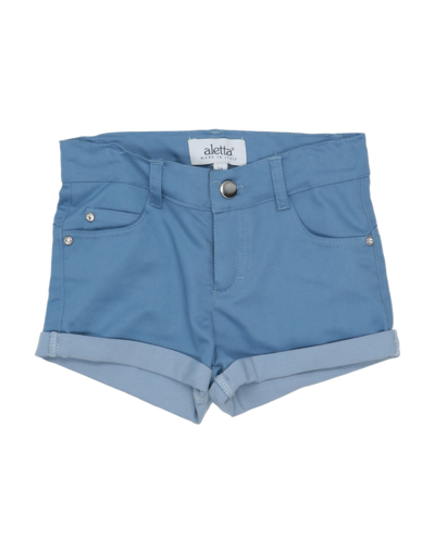 Shop Aletta Shorts & Bermuda Shorts In Pastel Blue